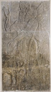 Reliëf met een Gevleugelde Geest, uit het Paleis in Nimrud (Kalah)